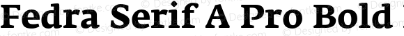 Fedra Serif A Pro Bold Regular