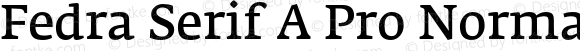 Fedra Serif A Pro Normal Regular