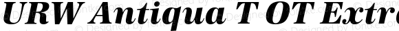 URW Antiqua T OT Extra Bold Italic