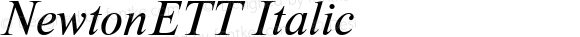 NewtonETT Italic