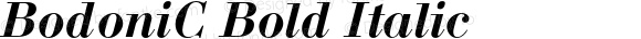 BodoniC Bold Italic