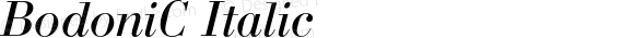 BodoniC Italic