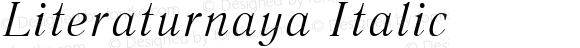 Literaturnaya Italic:001.001