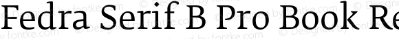 Fedra Serif B Pro Book Regular