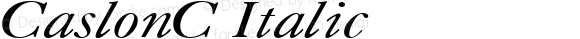 CaslonCTT Italic