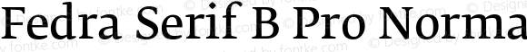 Fedra Serif B Pro Normal Regular