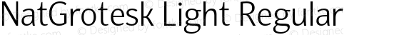 NatGrotesk Light Regular