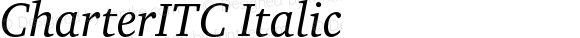 CharterITC Italic