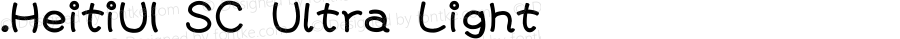 .HeitiUI SC Ultra Light