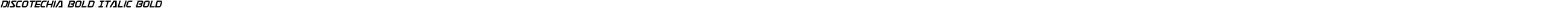 Discotechia Bold Italic Bold