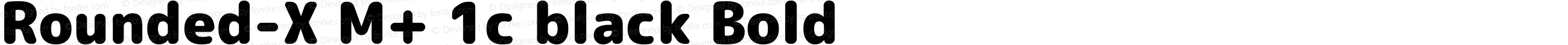 Rounded-X M+ 1c black Bold