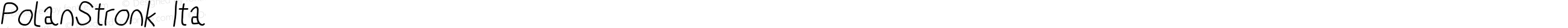 PolanStronk Italic