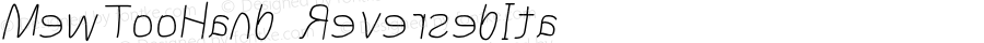MewTooHand Reversed Italic