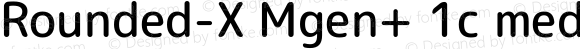 Rounded-X Mgen+ 1c medium Regular
