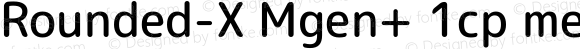 Rounded-X Mgen+ 1cp medium Regular