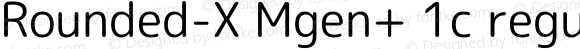 Rounded-X Mgen+ 1c regular Regular