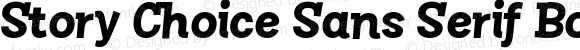 Story Choice Sans Serif Bold Italic