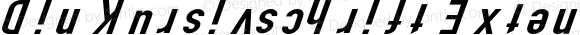 Din Kursivschrift Extended Italic