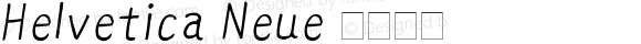 Helvetica Neue 紧缩黑体