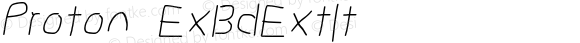 Proton ExtraBold Extended Italic