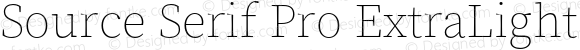 Source Serif Pro ExtraLight Regular