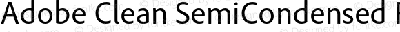 Adobe Clean SemiCondensed Regular