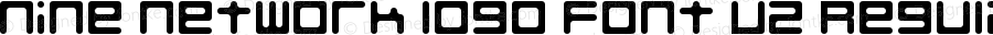Nine Network logo font v2 Regular Version 1.0