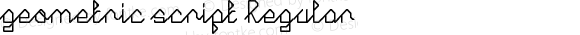 geometric script Regular