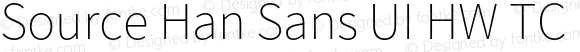 Source Han Sans UI HW TC Bold