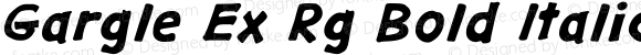 Gargle Ex Rg Bold Italic