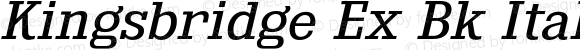 Kingsbridge Ex Bk Italic