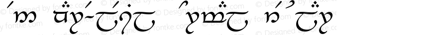 Tengwar-Elesil Normal