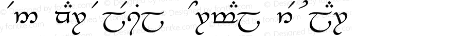 Tengwar-Elesil Normal