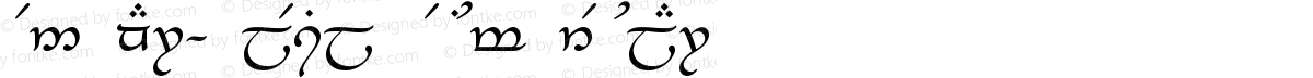 Tengwar-Elesil Medium Regular