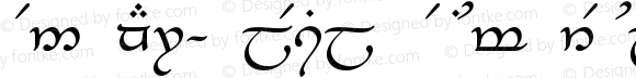 Tengwar-Elesil Medium Regular