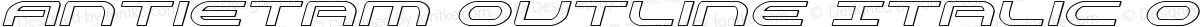 Antietam Outline Italic Outline Italic