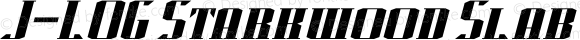 J-LOG Starkwood Slab Serif Small Caps Italic