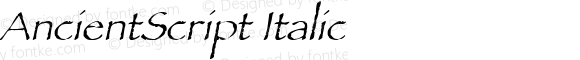 AncientScript Italic