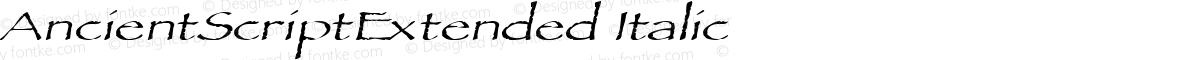 AncientScriptExtended Italic