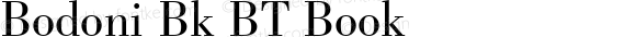 Bodoni Bk BT Book