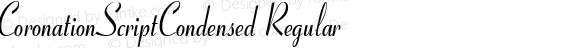 CoronationScriptCondensed Regular