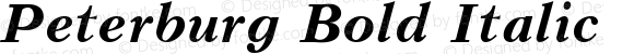 Peterburg Bold Italic