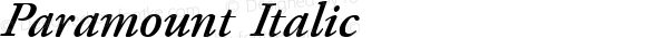 Paramount Italic