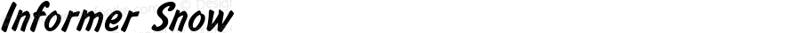 Informer Snow 1.0 Tue Oct 19 16:07:54 1993
