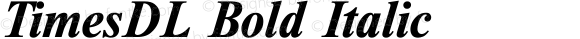 TimesDL Bold Italic