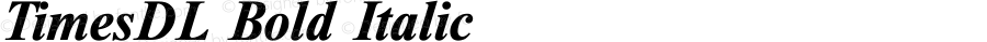 TimesDL Bold Italic