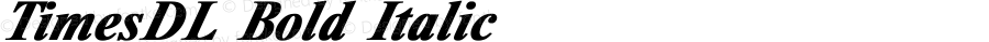 TimesDL Bold Italic