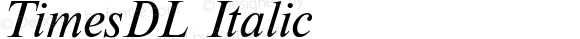 TimesDL Italic