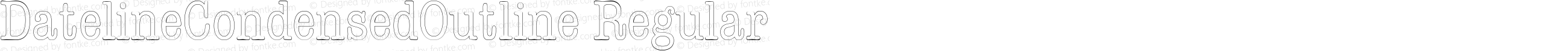 DatelineCondensedOutline