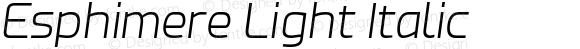 Esphimere Light Italic